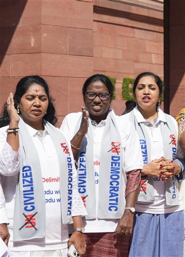 The chairman did not specify the reason for the adjournment but objected to the DMK members' T-shirts with slogans. Dhankhar held discussions with floor leaders of various political parties to resolve the issue.