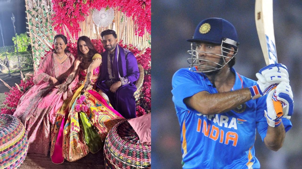 MS Dhoni reaches Mussoorie to attend Rishabh Pant’s sister’s wedding