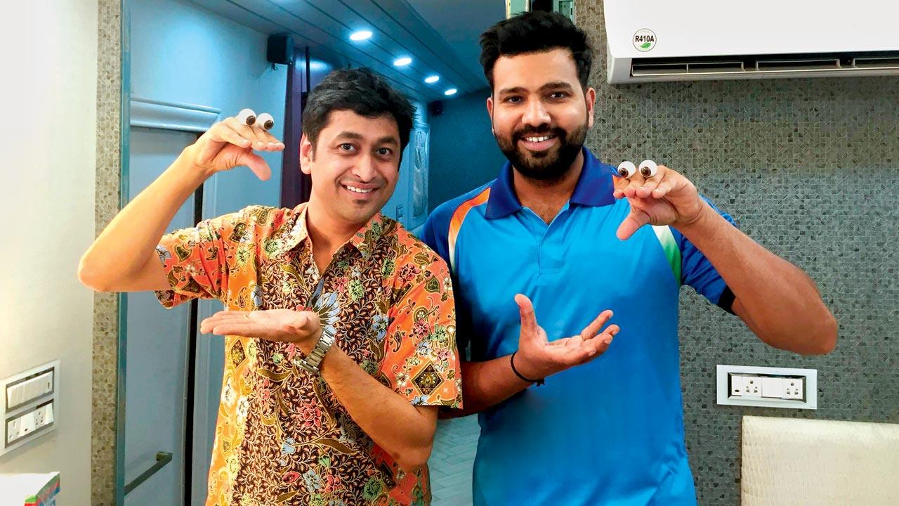 (From left) Satyajit Padhye; Rohit Sharma