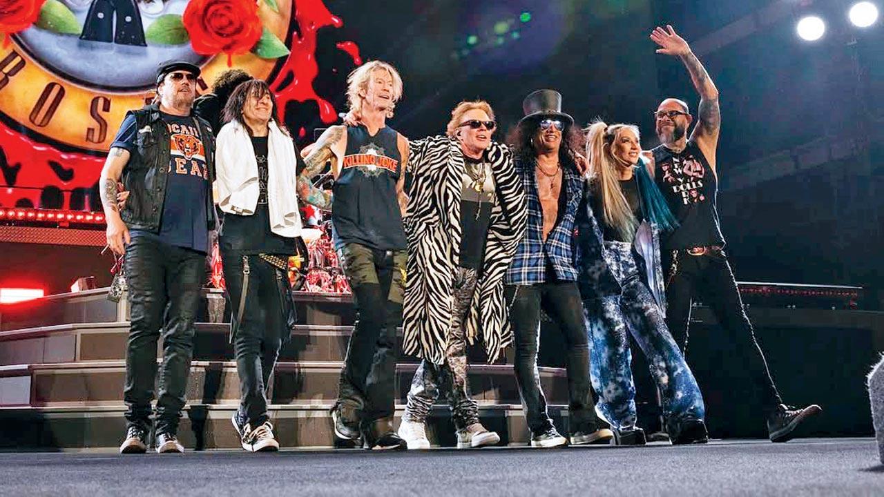 A moment from a Guns N’ Roses performance in Bern, Switzerland in 2023.  Pic Courtesy/Gunsnroses on Instagram