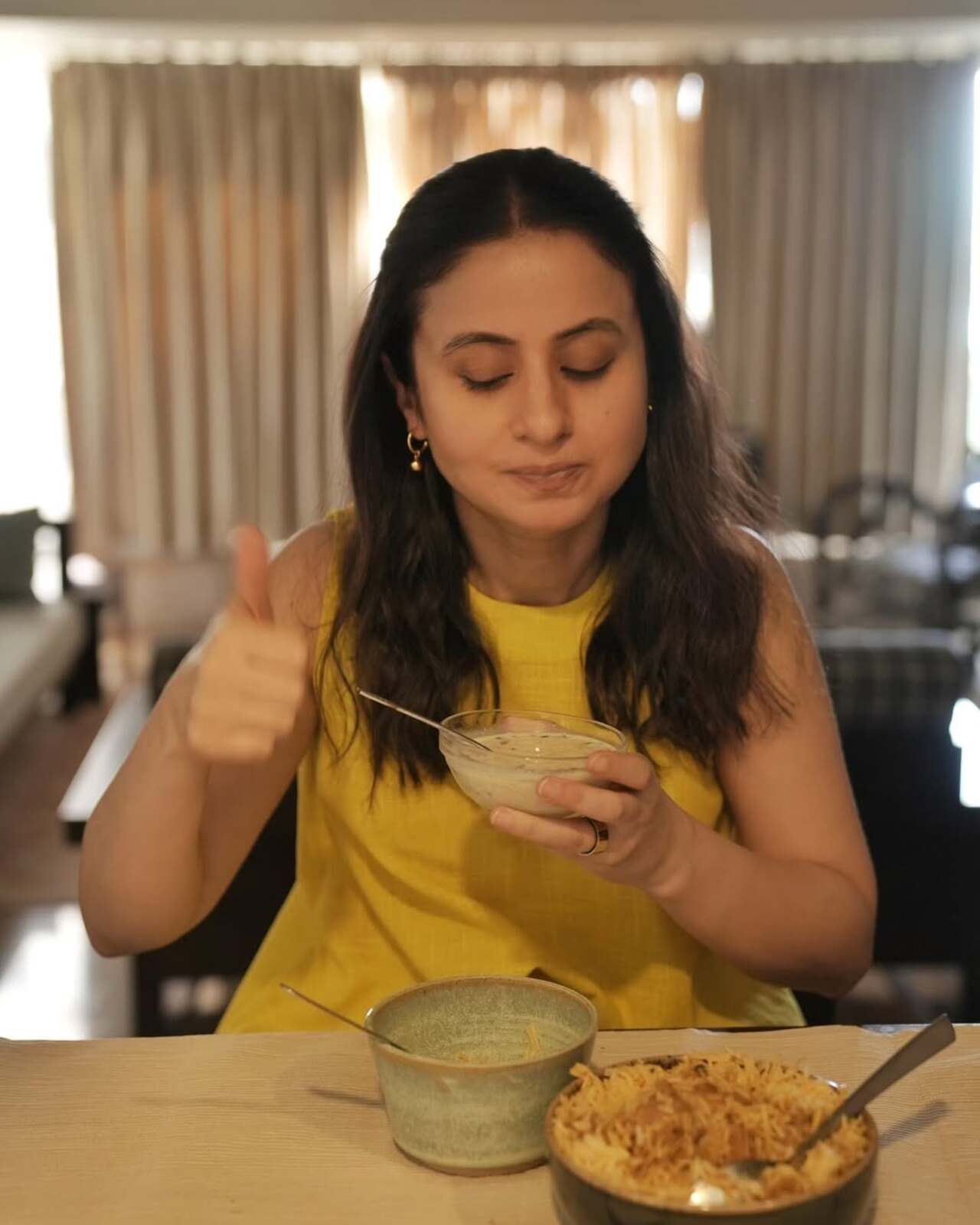 Rasika Dugal's Eid was all about eating good food. In this picture, the actress shared how she got a dabba packed full of love from her 'lovely people'