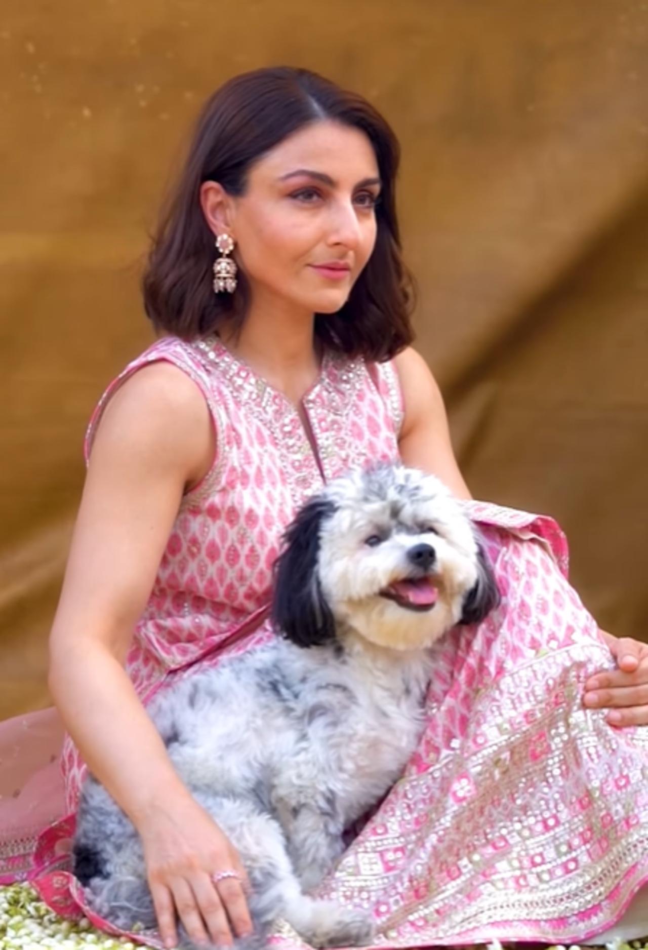 Soha Ali Khan looked like a dream in her stunning white and pink sharara set featuring beautiful prints