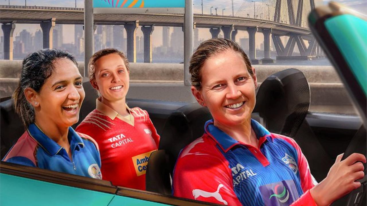 Harmanpreet Kaur, Ashleigh Gardner, Meg Lanning (Pic: X/@wplt20)