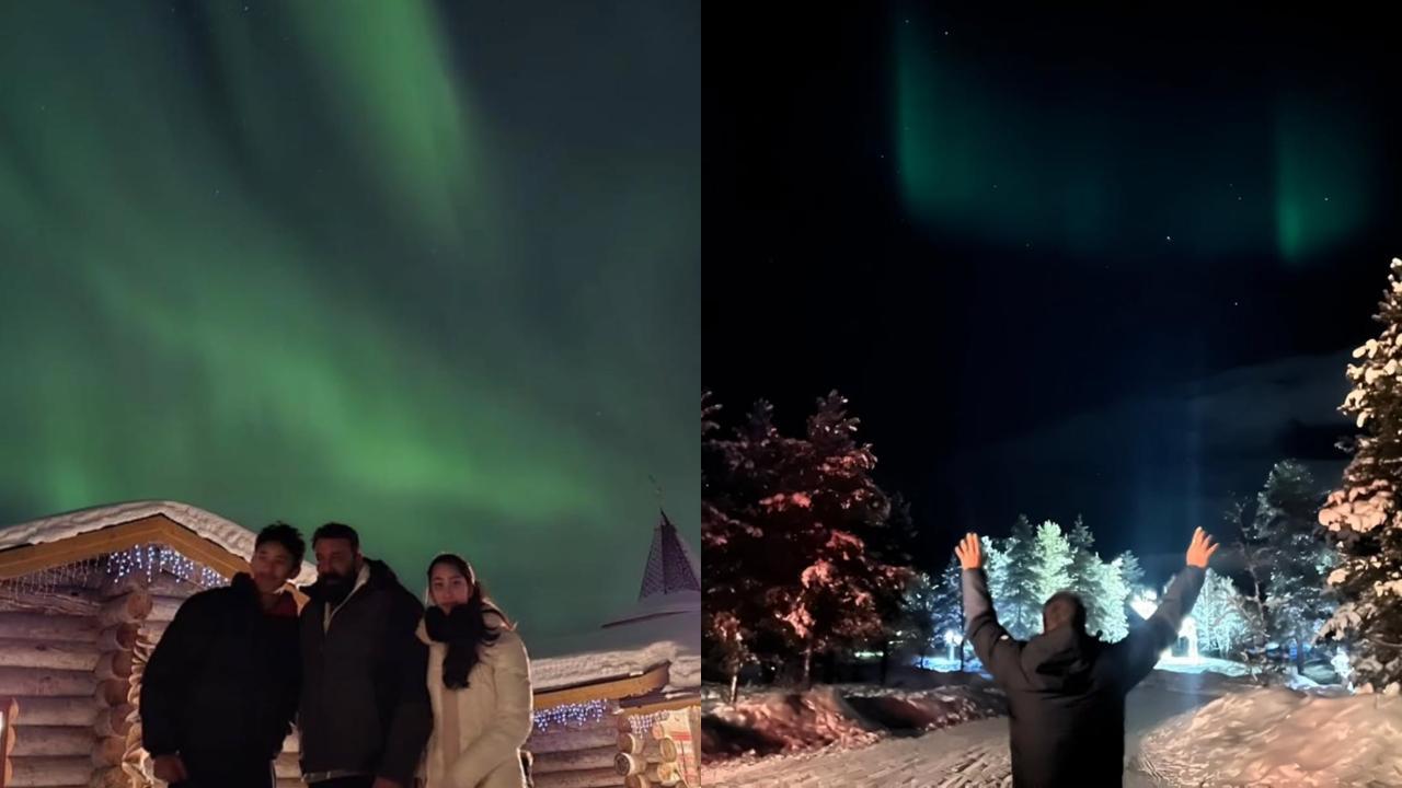 Sanjay Dutt witnesses Northern lights with his family, shares breathtaking pics