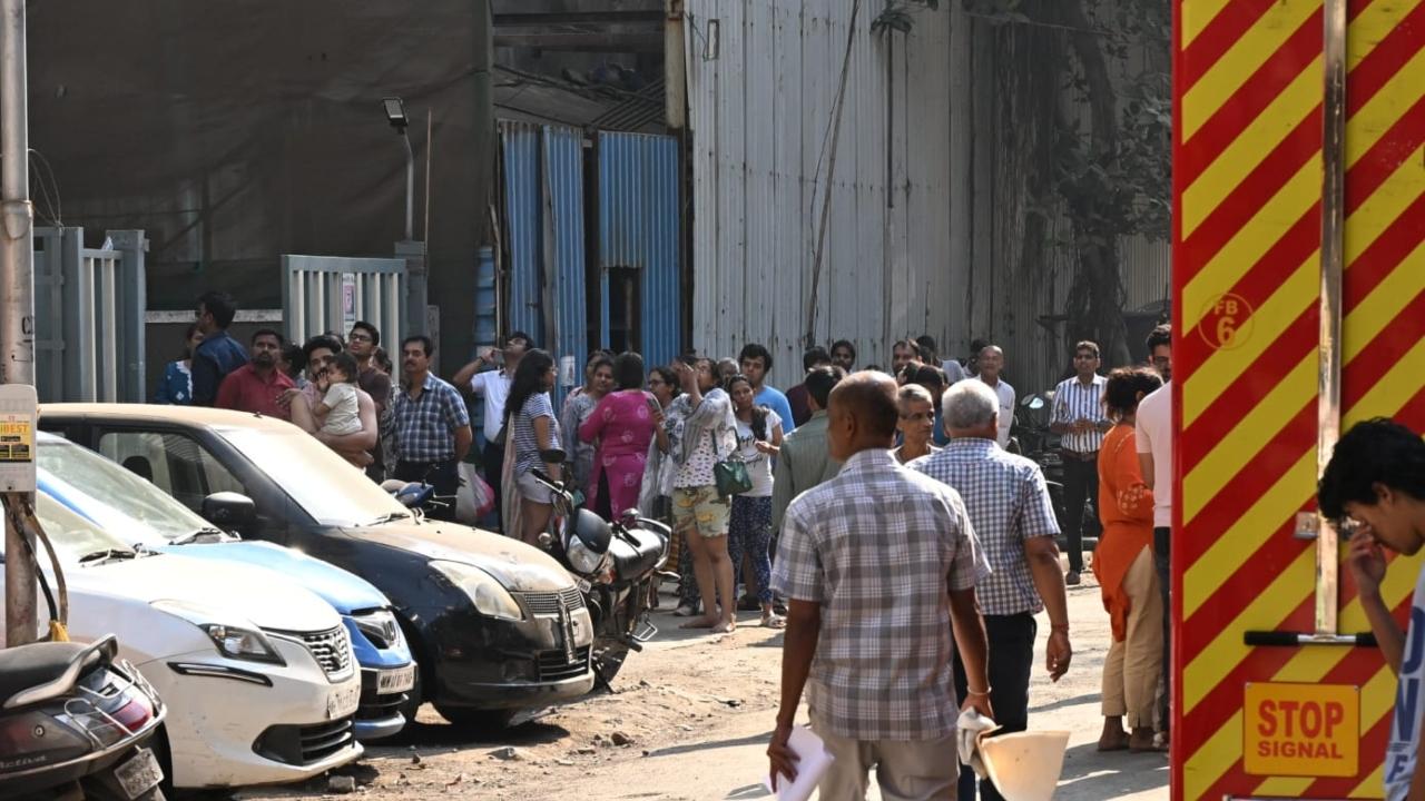 The officials said that the blaze was reported at around 3:20 pm on Monday at the building which is  a structure with a ground floor and 22 upper floors