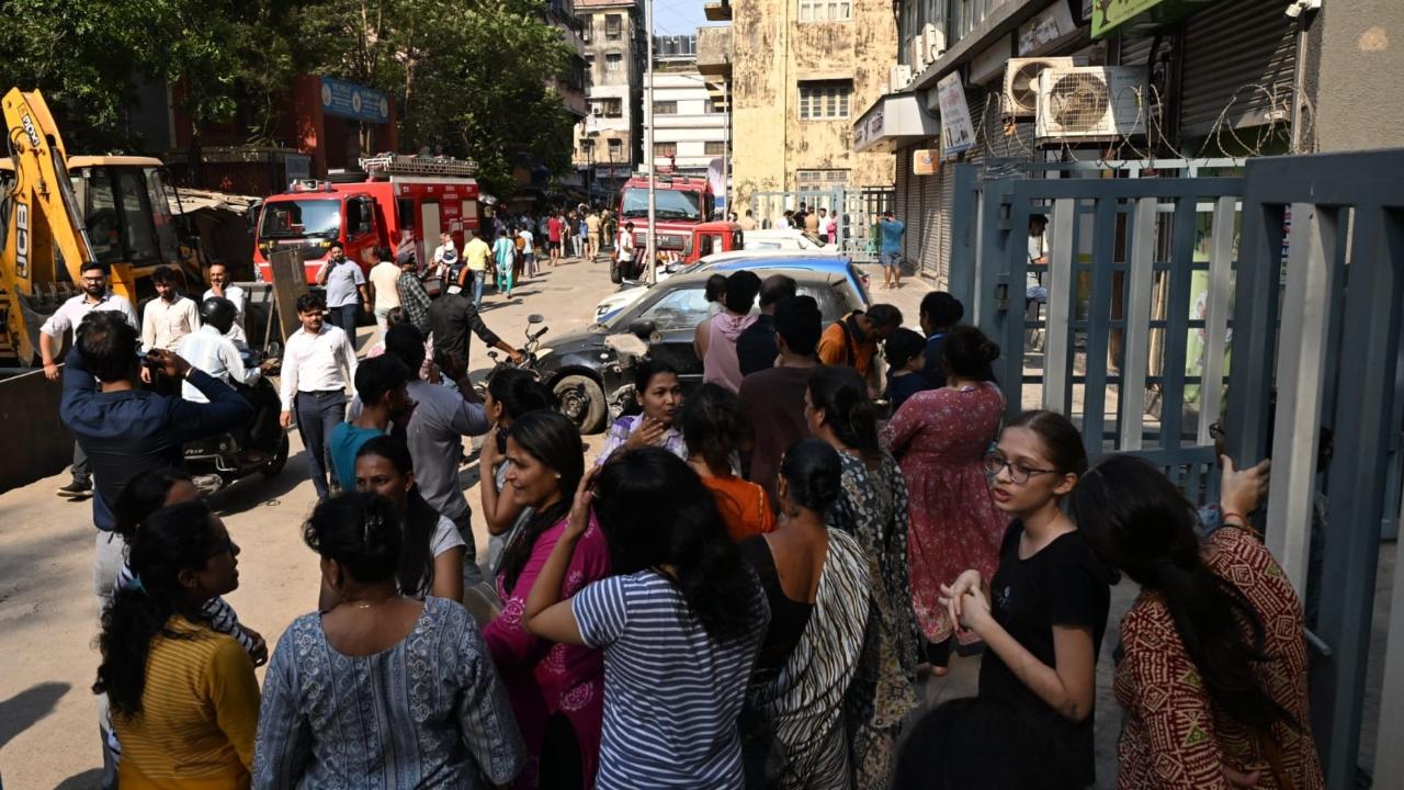 The building was evacuated as part of safety measures