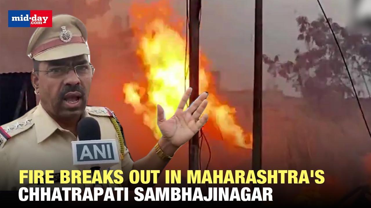 Massive fire hits furniture markets in Azad Chowk, Chhatrapati Sambhaji Nagar