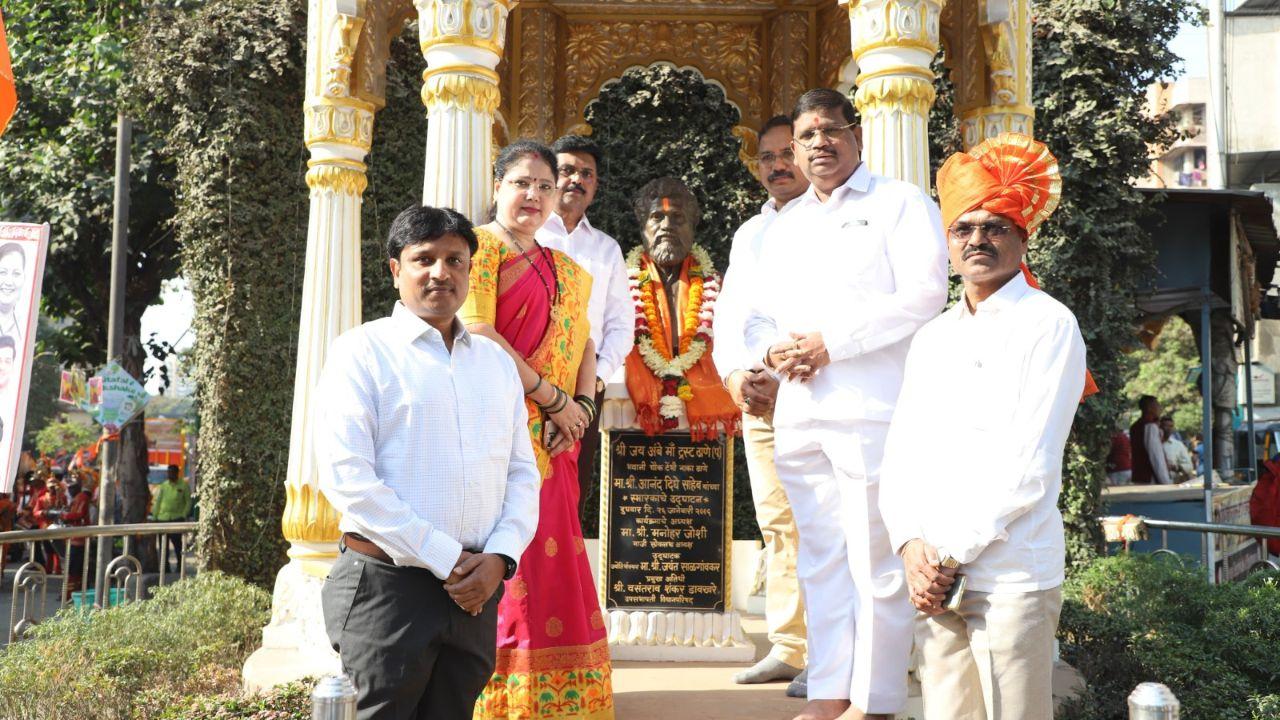 On this occasion, a procession was held after paying tribute to the statue of Chhatrapati Shivaji Maharaj at Masunda Lake