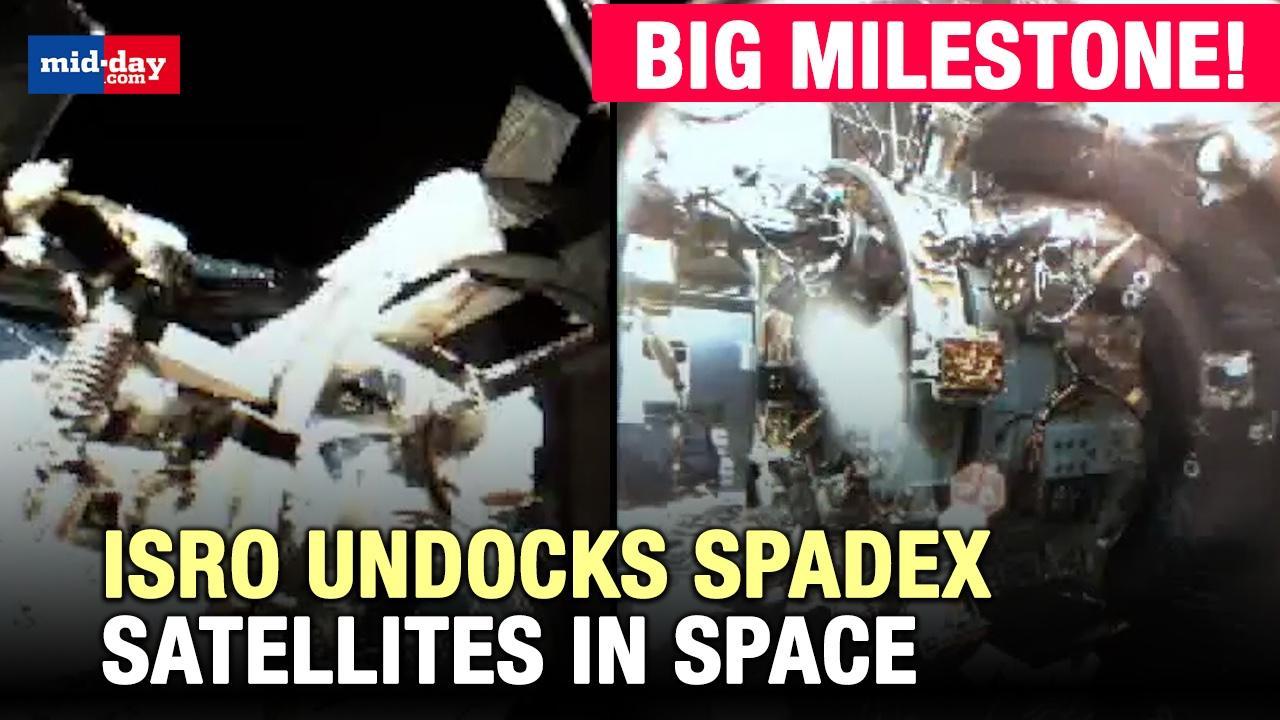 ISROs big milestone with successful satellite undocking in SpaDeX mission