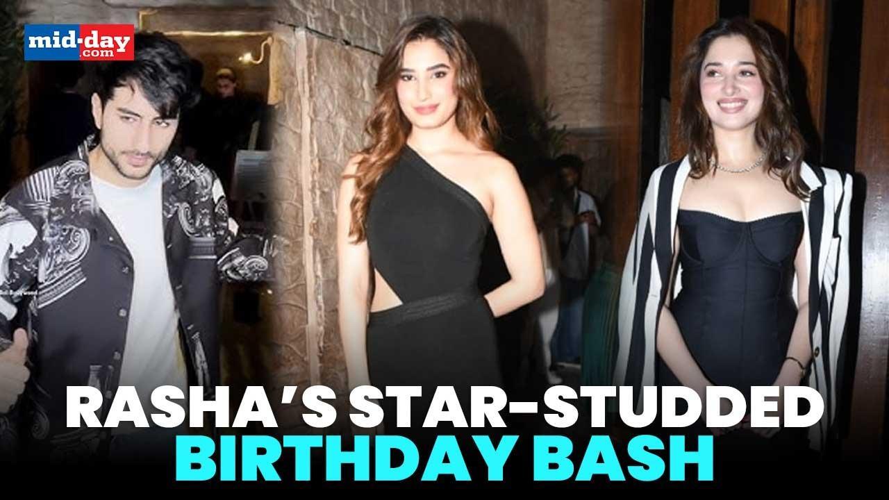 Ibrahim Ali Khan, Tamannaah Bhatia, & More Join Rasha`s Glitzy 20th B`Day Bash