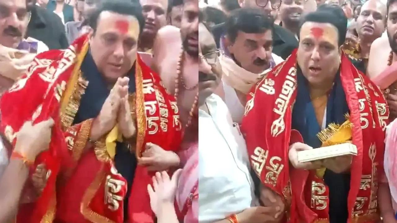 Govinda visited the Mahakaleshwar Jyotirlinga temple in Ujjain. Several videos and pictures of Govinda paying a visit to the Mahakaleshwar temple have emerged on social media. Read full story here