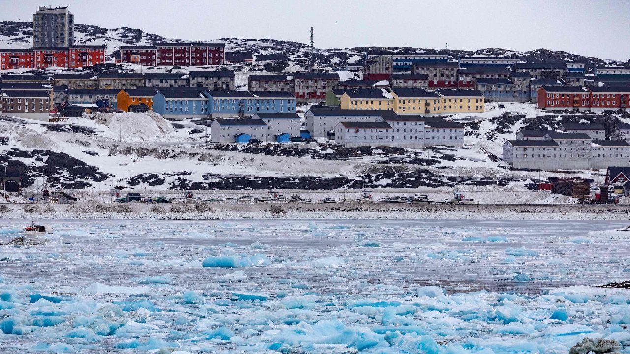 Melt ice is seen in a bay in Nuuk, Greenland, on March 10, 2025, on the eve of Greenland, the autonomous Danish territory legislative elections. Pics/AFP