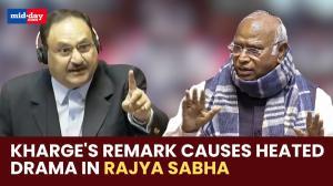 Drama unfolds in Rajya Sabha over Kharge’s remarks, BJP calls for apology