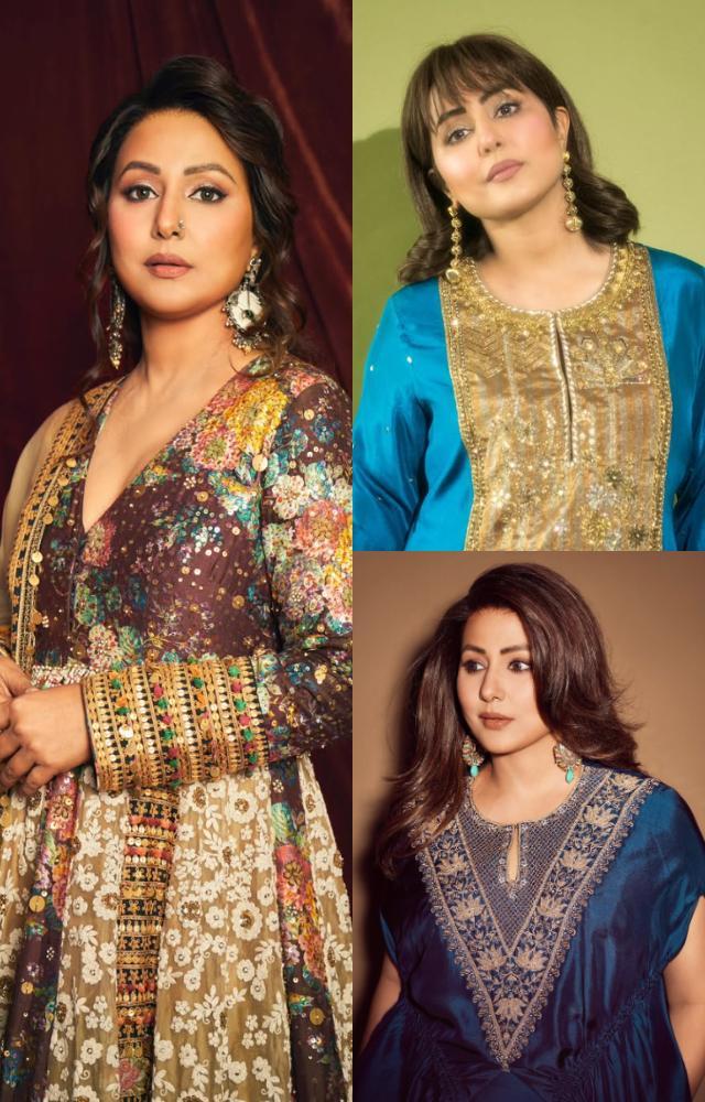 Eid-inspired looks by Hina Khan to up your fashion game