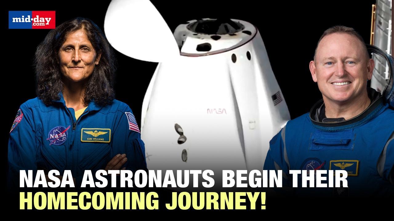 Sunita Williams, Butch Wilmore embark on their homecoming journey to earth
