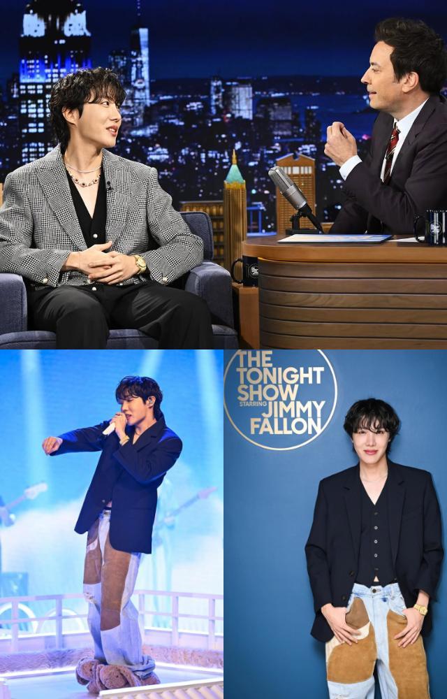Pics: BTS J-hope on The Tonight Show Starring Jimmy Fallon