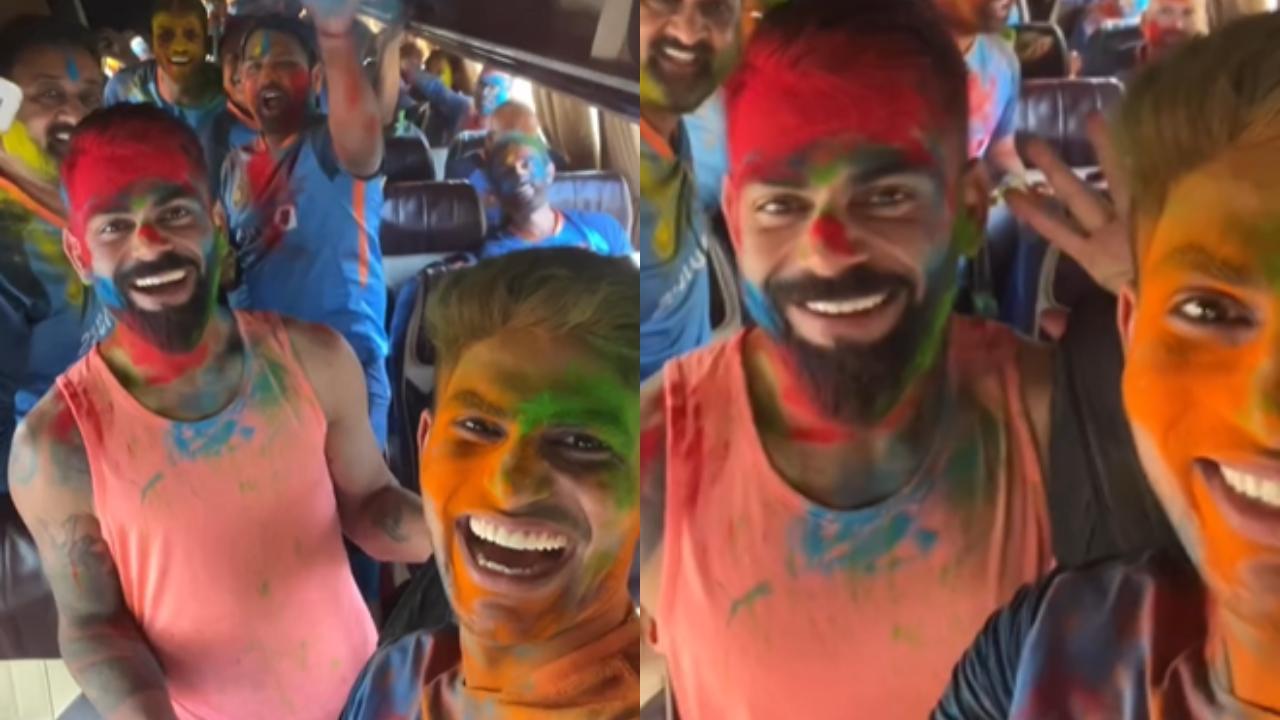 When Kohli, Gill, Rohit spiced up Holi with Amitabh Bachchan’s timeless hit: WATCH