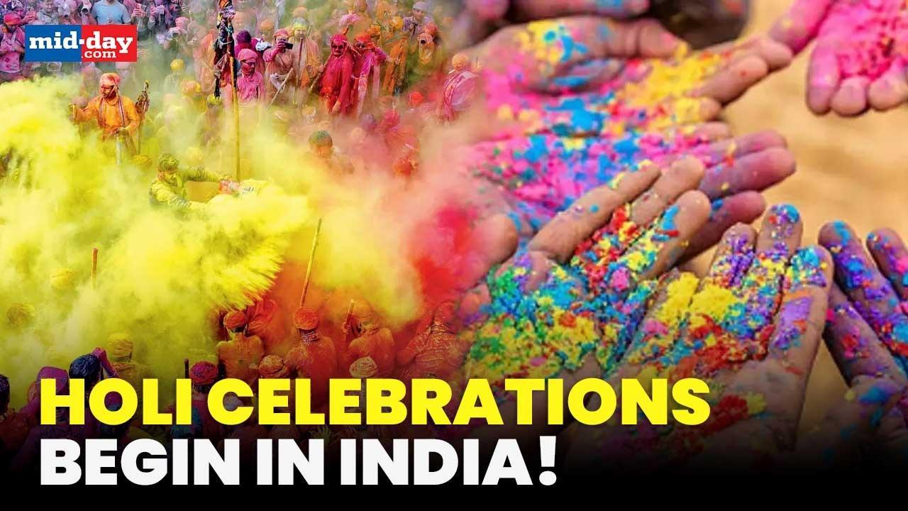 Holi 2025: Festival of colors & joy kicks off in India - WATCH