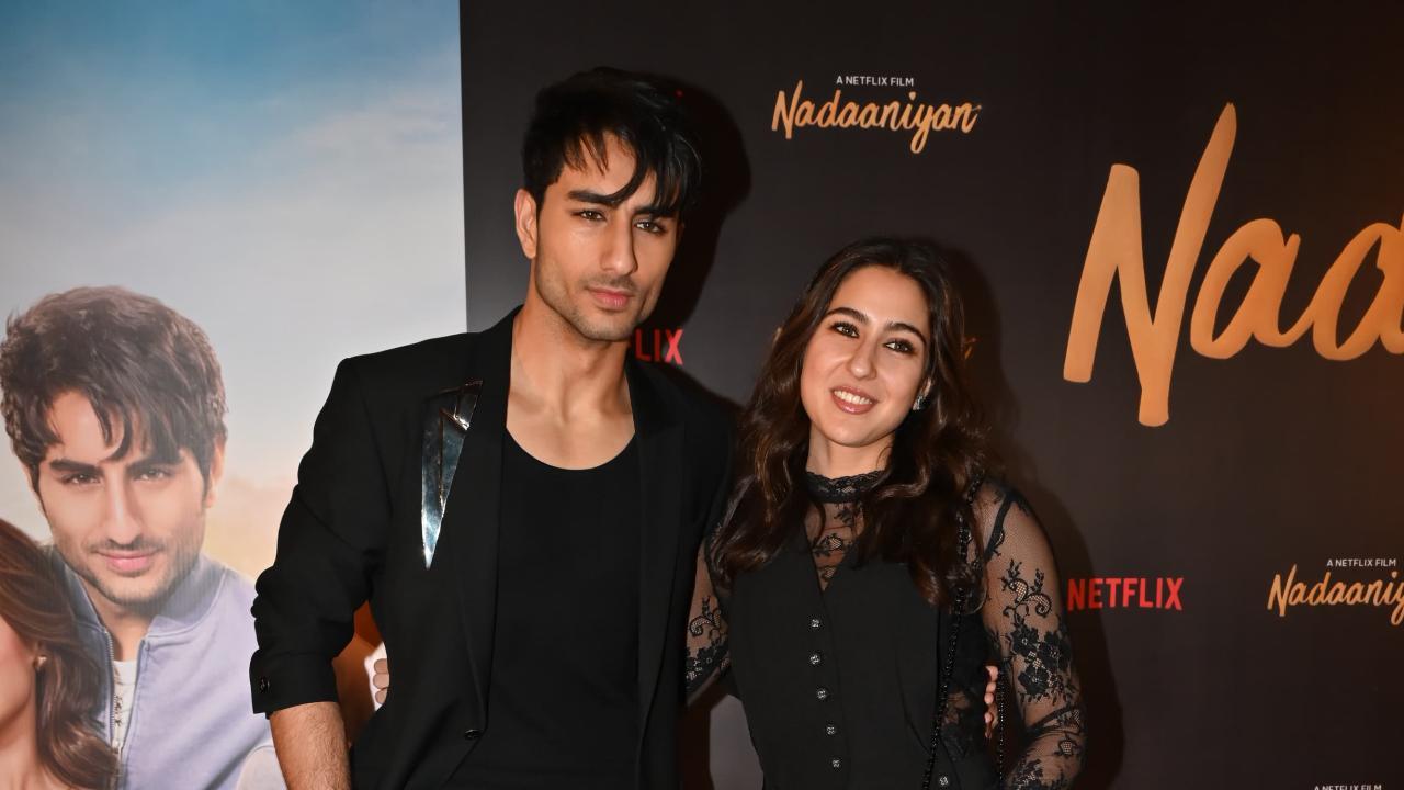 Sara Ali Khan cheers as she watches 'baby brother' Ibrahim's introduction scene in debut film 'Nadaaniyan', watch