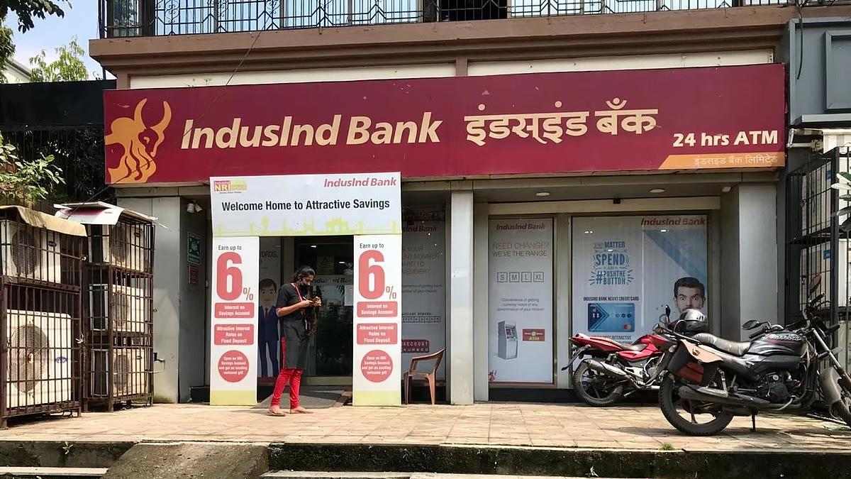 IndusInd Bank stock plunges 23 percent to 52-week low after derivatives portfolio discrepancies