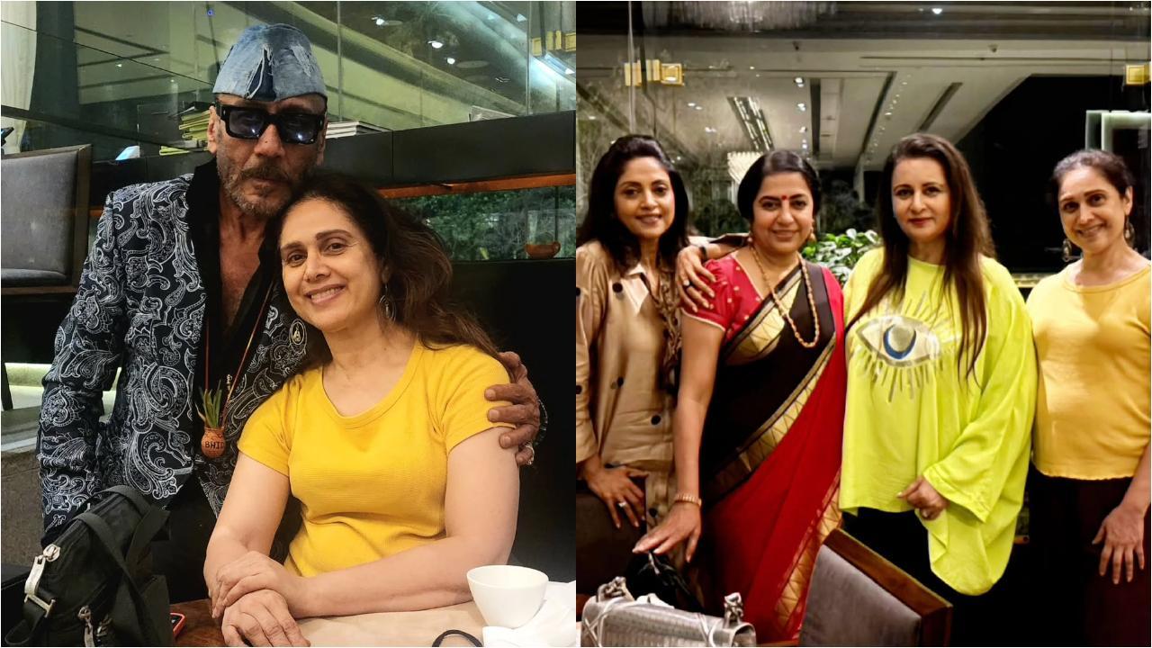 80s reunion! Jackie Shroff meets Hero movie heroine Meenakshi Seshadri