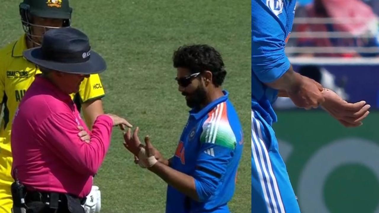 Ravindra Jadeja strips off taping under umpire’s orders, starts bleeding next ball