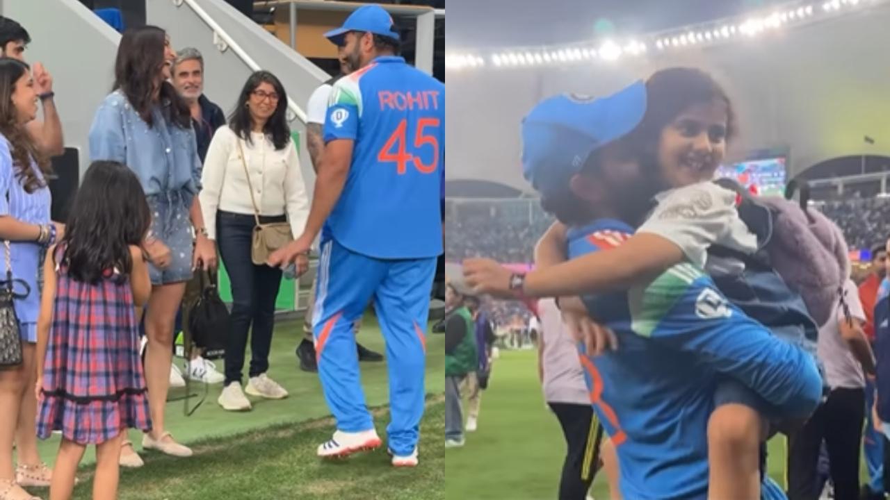 WATCH: Rohit-Jadeja relish family time after India clinch third Champions Trophy title