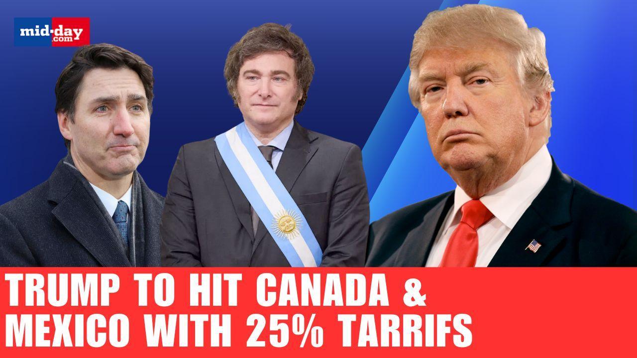 Trump announces new tariffs on Mexico & Canada, Discusses Argentina trade
