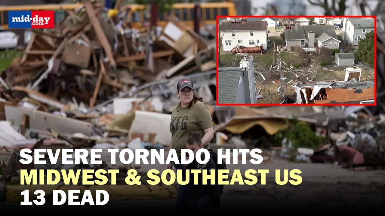 Deadly tornadoes hit Midwest, Killing 13 & causing widespread destruction