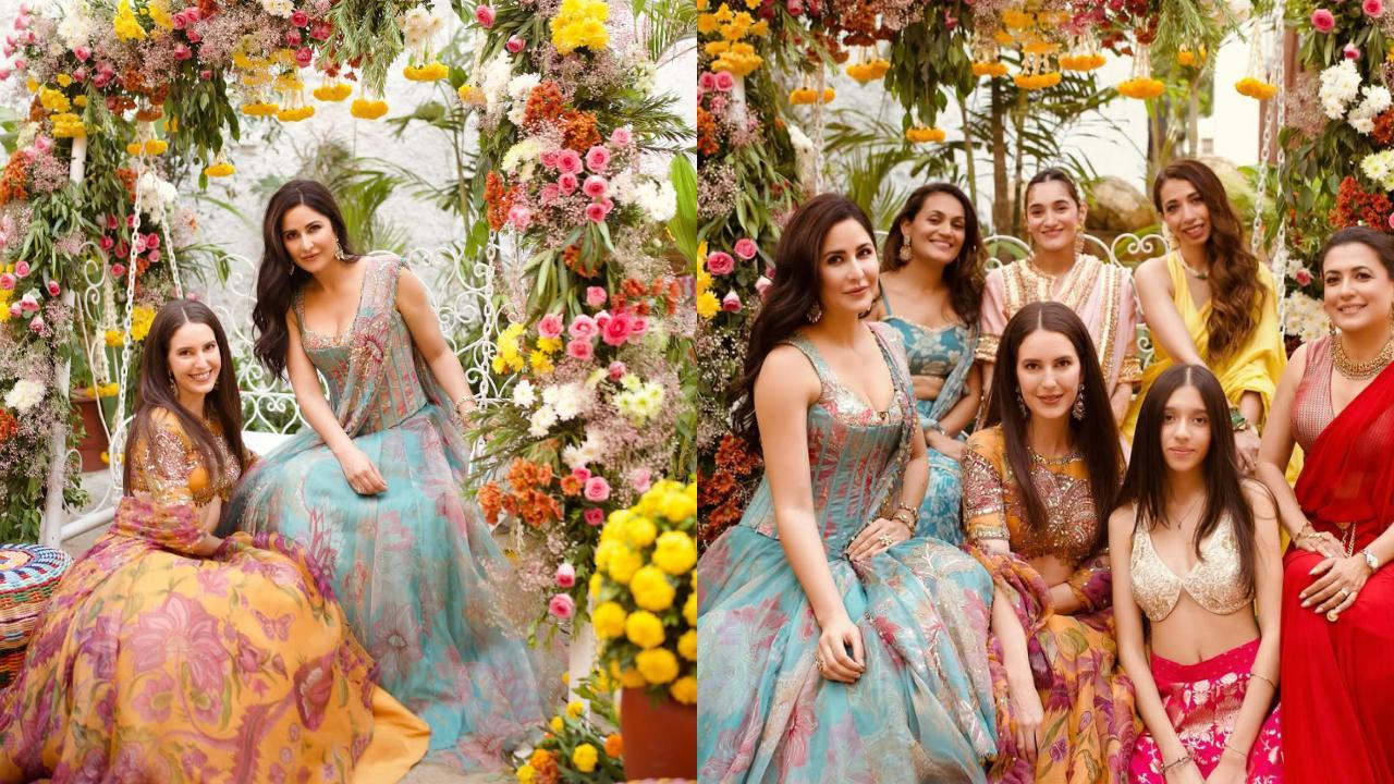 Katrina Kaif stuns in blue lehenga at best friend's wedding