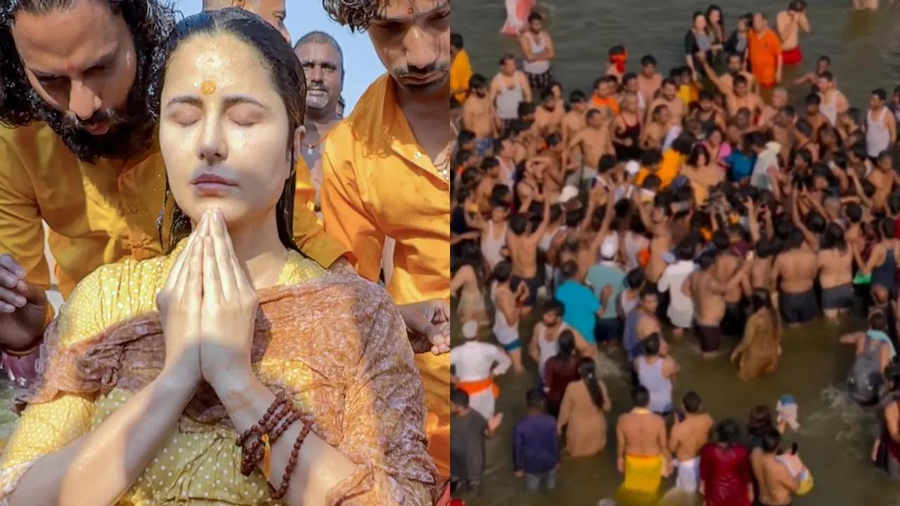 During Katrina Kaif's spiritual dip in Sangam, a group of men secretly recorded the actress without her consent while making inappropriate comments. Read More