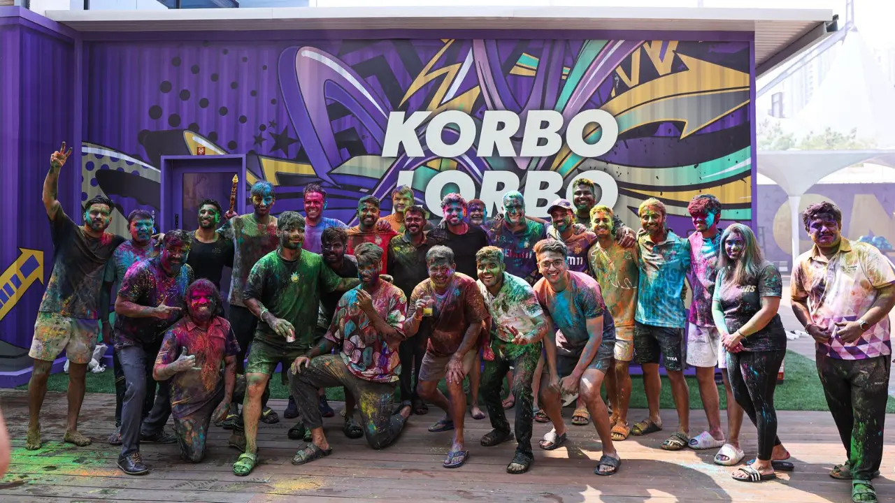 Kolkata Knight Riders squad embraced the festive spirit of Holi at the team hotel, celebrating the festival of colours with vibrant enthusiasm. The players and support staff took a break from their rigorous pre-season preparations to indulge in traditional Holi celebrations, exchanging colors, laughter, and camaraderie