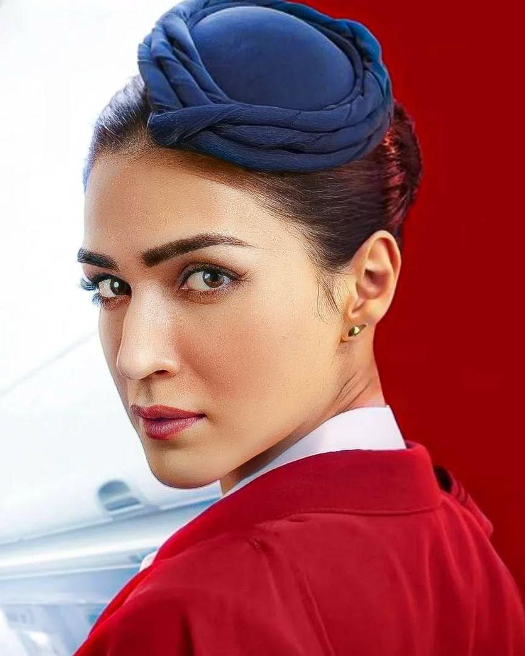 Crew –  In Crew, Kriti played a stylish yet street-smart air hostess in a high-energy heist comedy alongside industry veterans. She embraced a sassy, confident, and sharp-witted persona, proving she could match comedic timing with high-octane storytelling. 