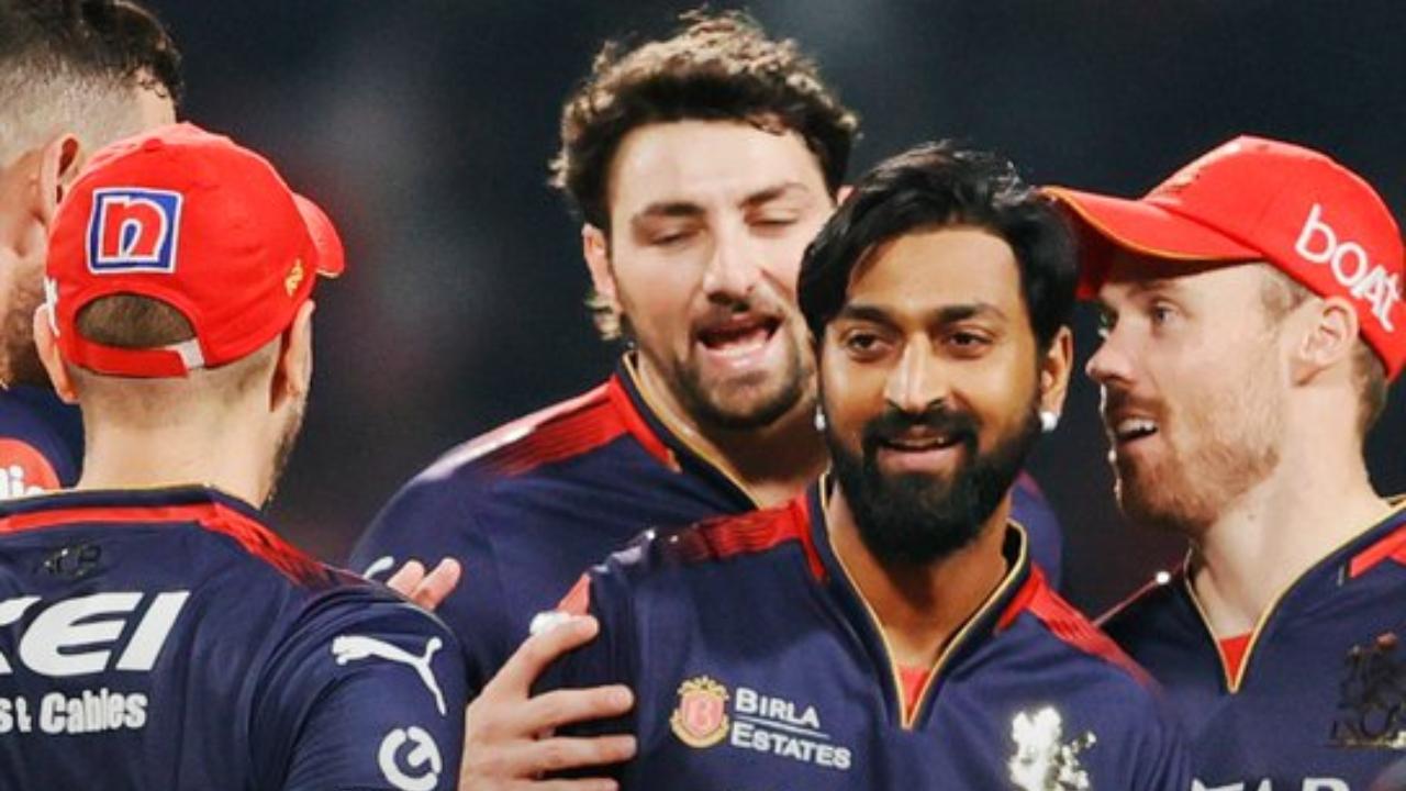 Spinner Krunal Pandya claimed three wickets in the IPL 2025 opening match against KKR. Completing his quota of four overs, Krunal conceded 29 runs. Along with him, Yash Dayal, Rasikh Salam and Suyash Sharma registered one wicket each to their names. Pacer Josh Hazlewood bagged two wickets and Liam Livingstone went wicketless in the IPL 2025 match against KKR