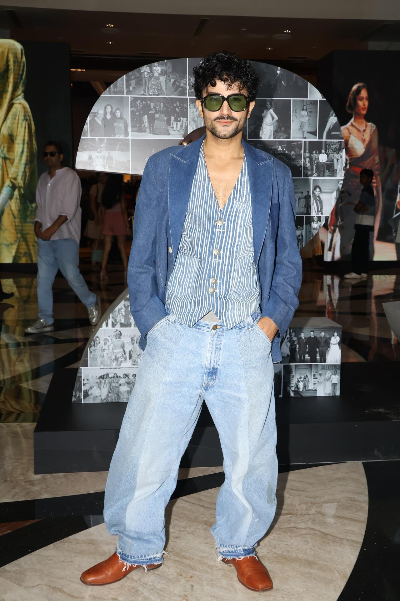 Sahil Salathia poses in a casual and chic look ahead of his show