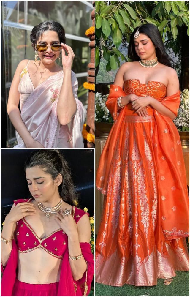 Mithila Palkar brings desi charm to Prajakta Koli`s wedding