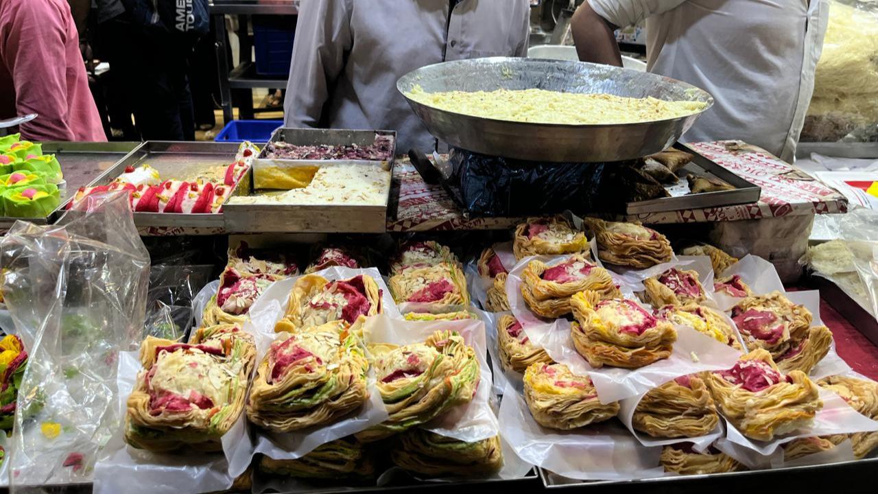 A variety of sweets, from crispy khaja to the mouth watering mawa jalebis, are available at the stalls