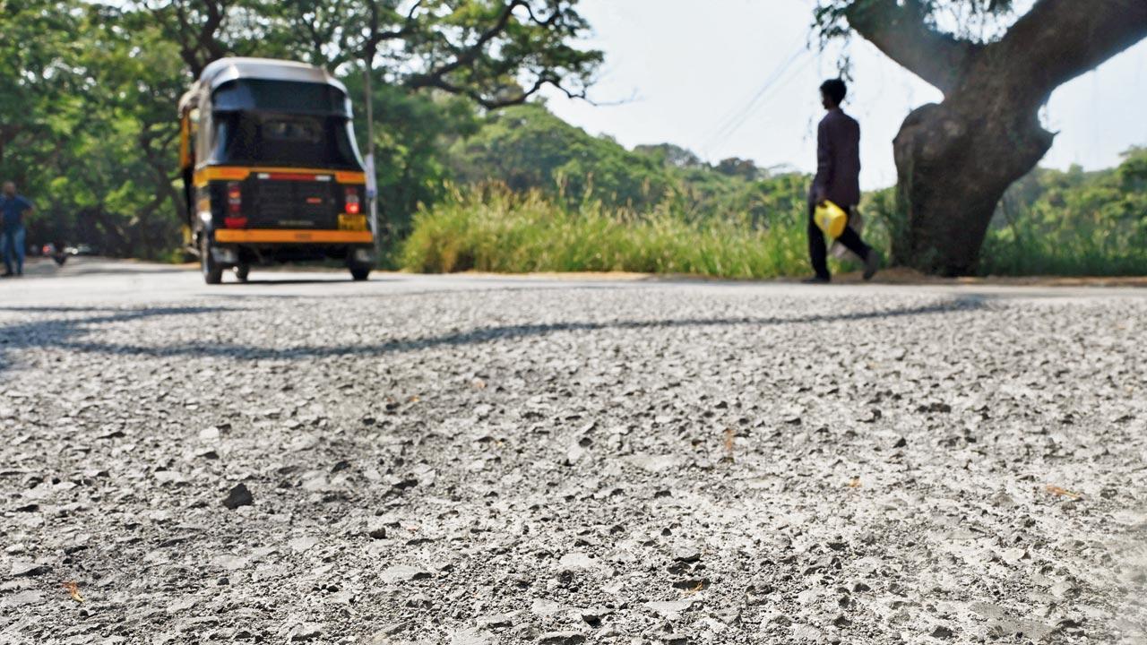 Shoddy work Newly built Aarey roads already falling apart
