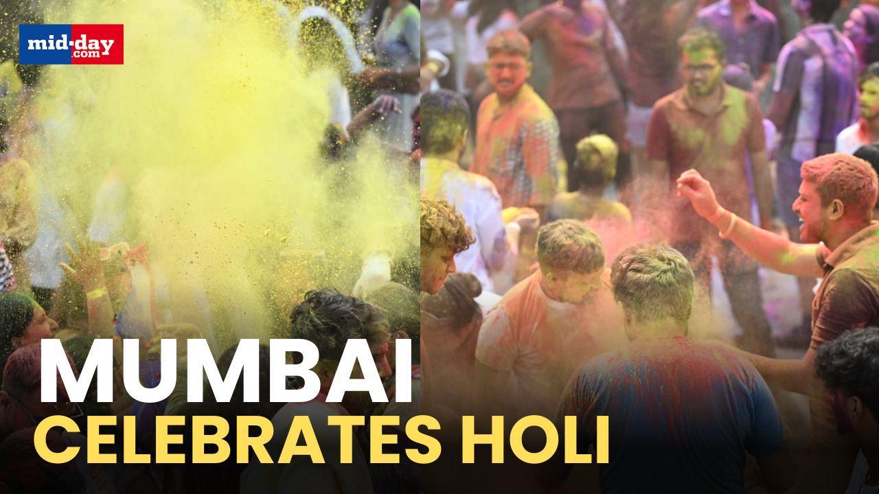 Holi 2025: Mumbaikars celebrate Rangpanchami with procession and colours
