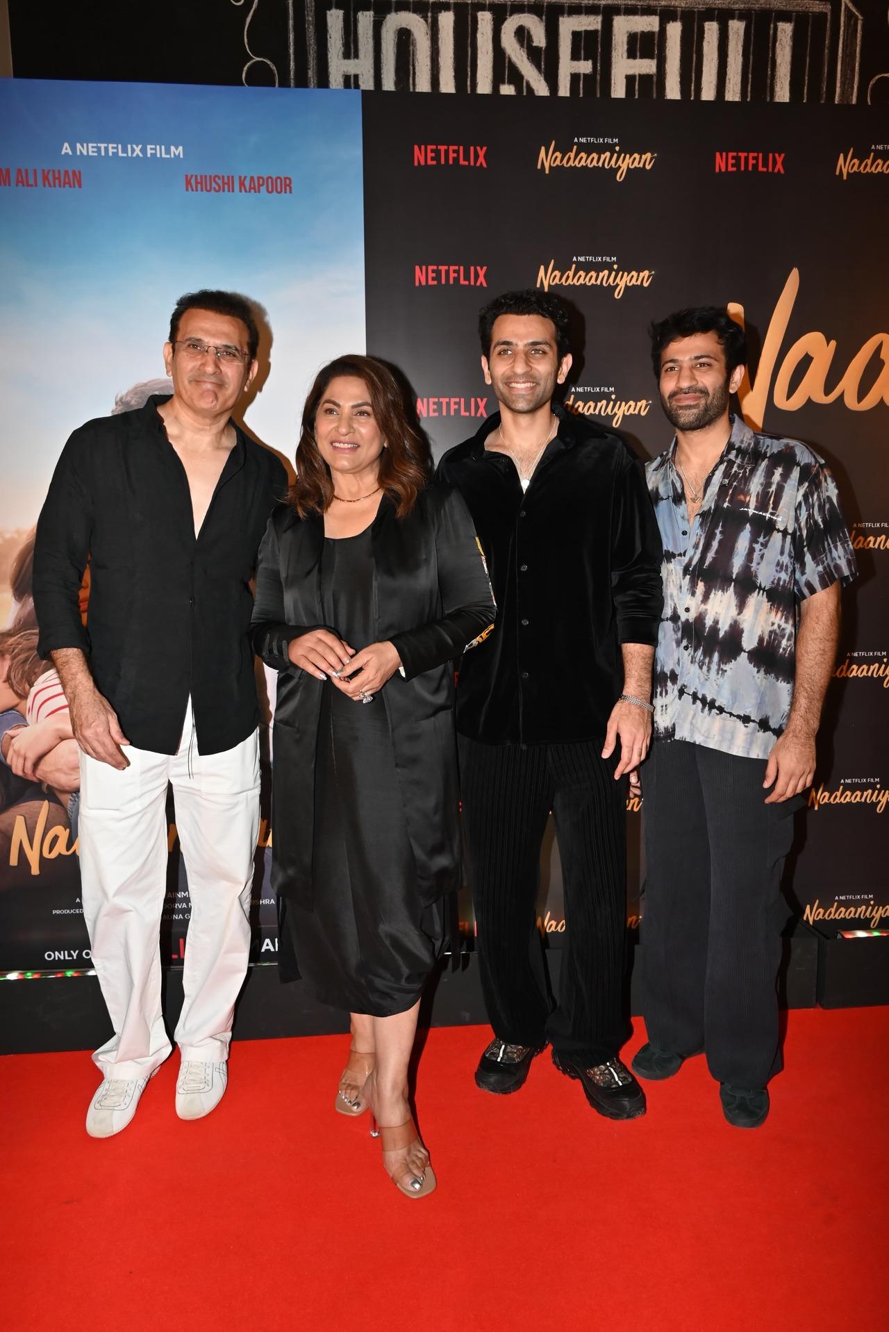 Actress Archana Puran Singh with her husband Parmeet Sethi and their kids