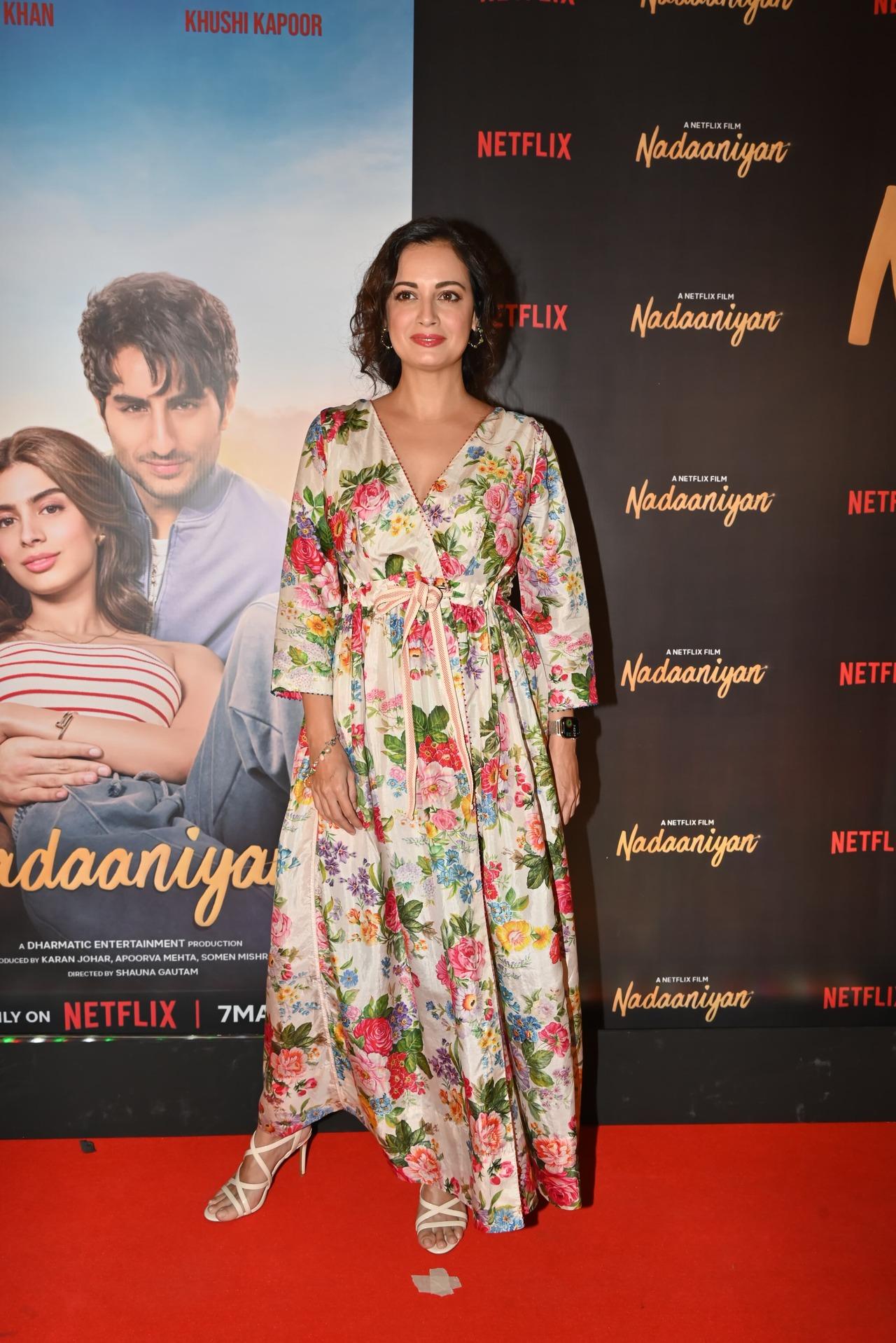Dia Mirza sported a short hair at the screening of her film
