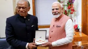 IN PHOTOS: Mauritius PM Ramgoolam bestows country's highest honour on PM Modi