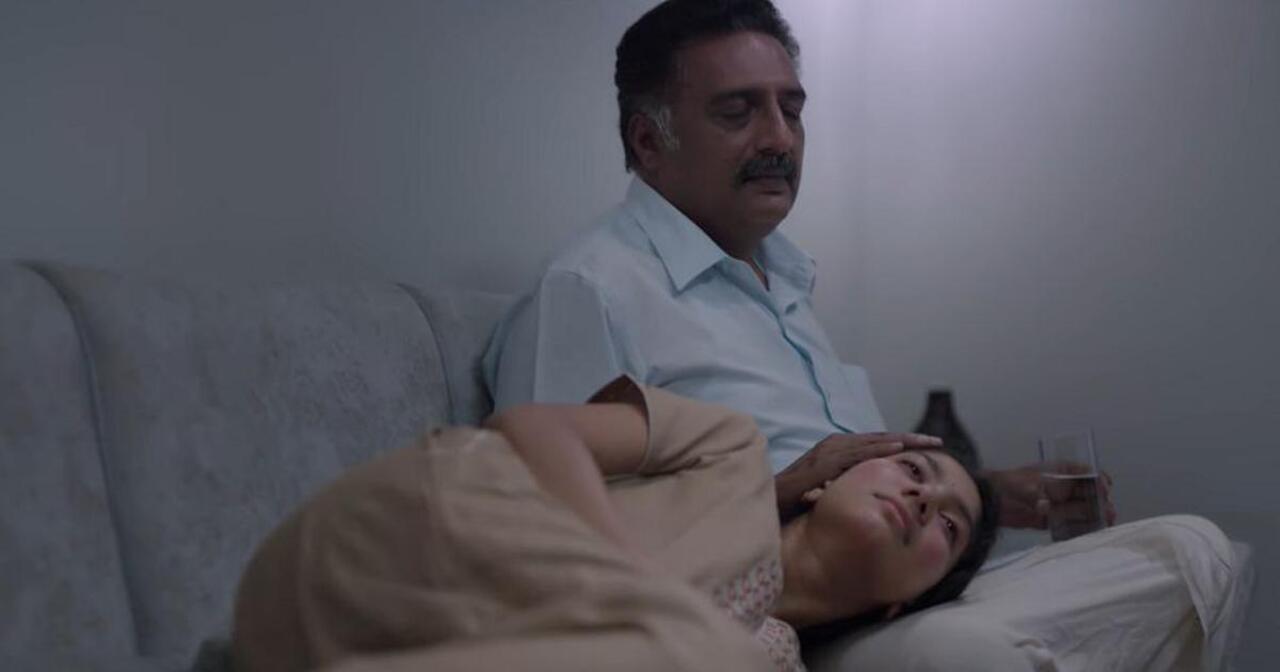 Jayaprakash in Paava Kadhaigal (2020) 
Prakash Raj played the role of a conservative and patriarchal father to Sai Pallavi's character in the segment titled 'Vaanmagal', directed by Gautham Vasudev Menon. Throughout the film, he delivers a nuanced performance—torn between love for his child and the weight of societal expectations