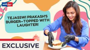 Exclusive! Tejasswi Prakash makes yummy burger with juicy insides