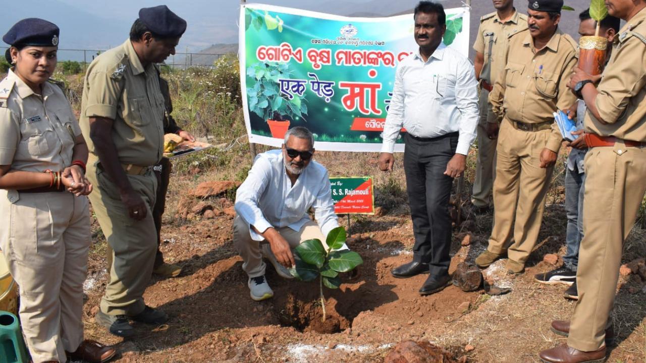 SSMB29: Mahesh Babu, SS Rajamouli plant trees at Odisha's highest peak
