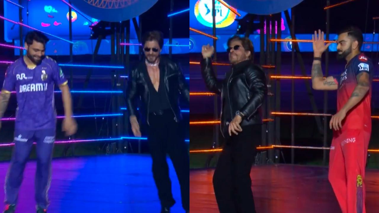They were followed by Kolkata Knight Riders' rising star Rinku Singh and Royal Challengers Bengaluru's stalwart Virat Kohli, who entertained the Kolkata crowd by showcasing some dance moves alongside Shah Rukh Khan 