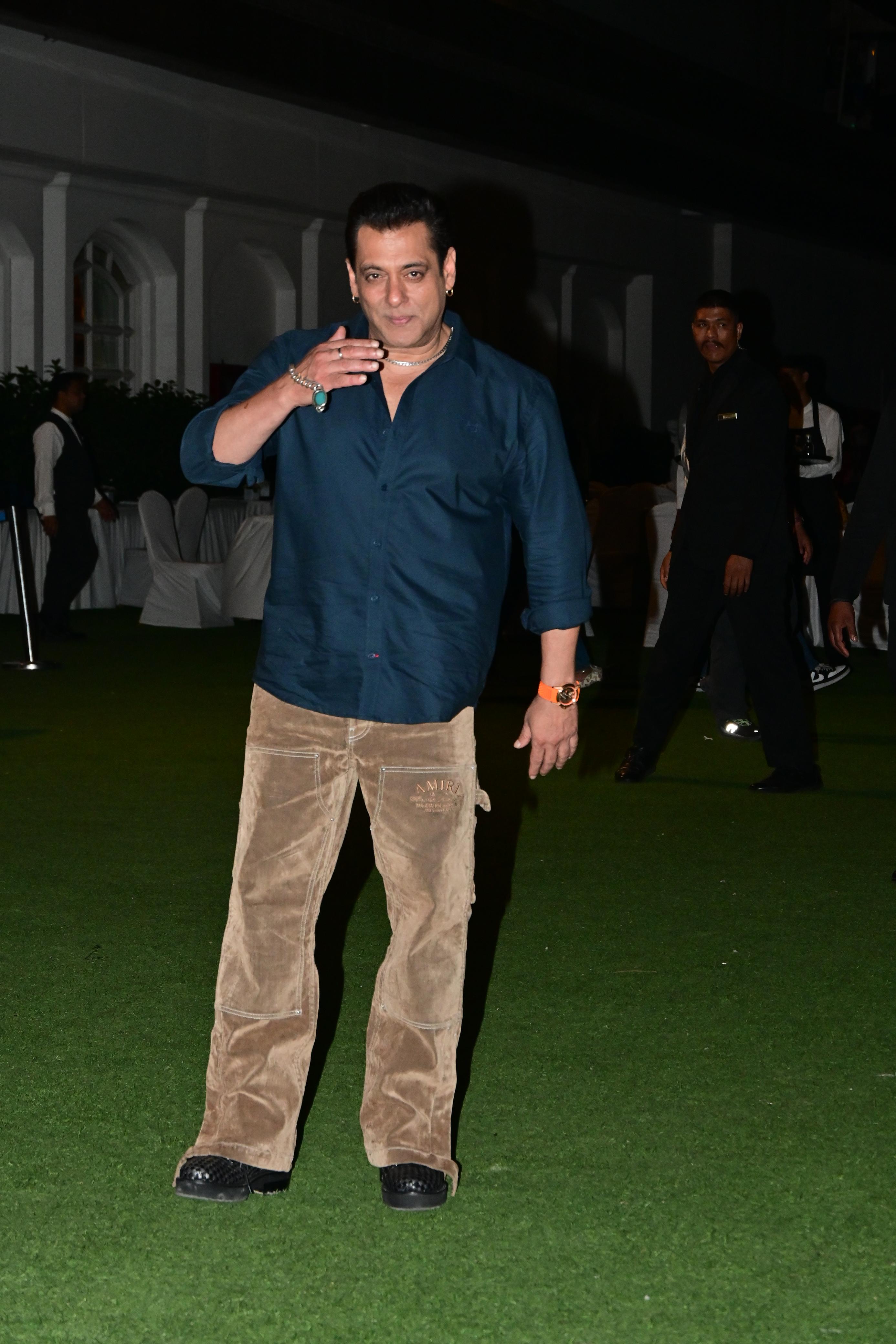 Superstar Salman Khan was spotted in the city promoting his film Sikandar
