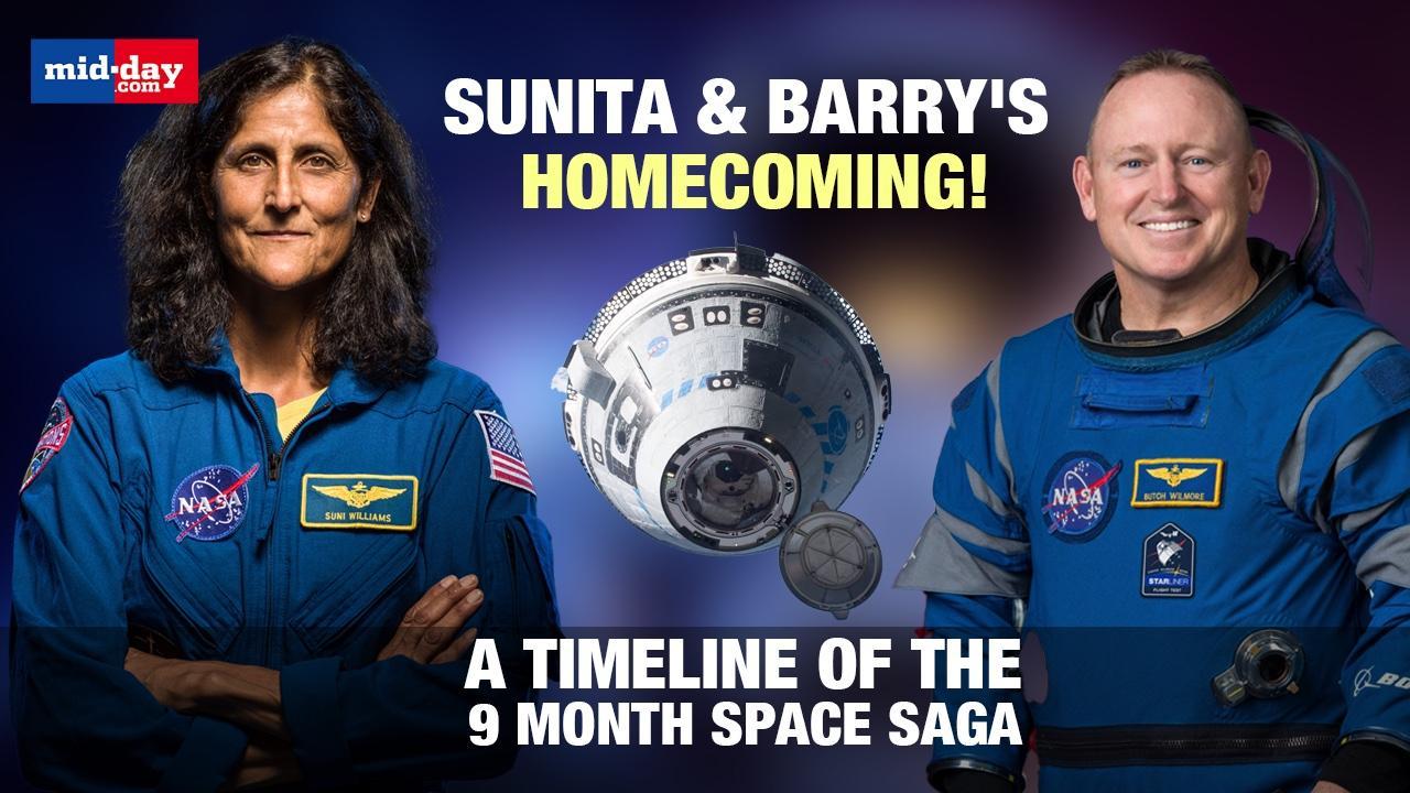 Here`s a timeline of Sunita Williams & Barry Wilmore’s 9-month space saga