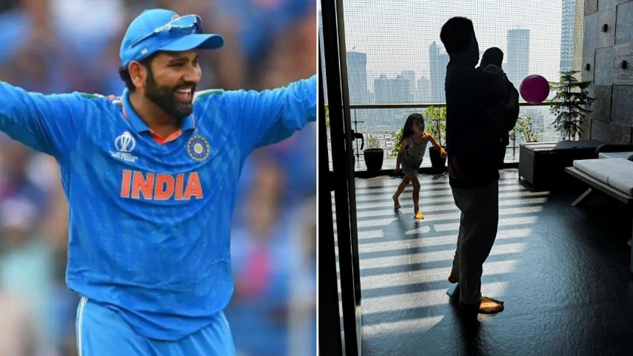 Rohit Sharma enjoys a fun-filled play date with his kids; See picture