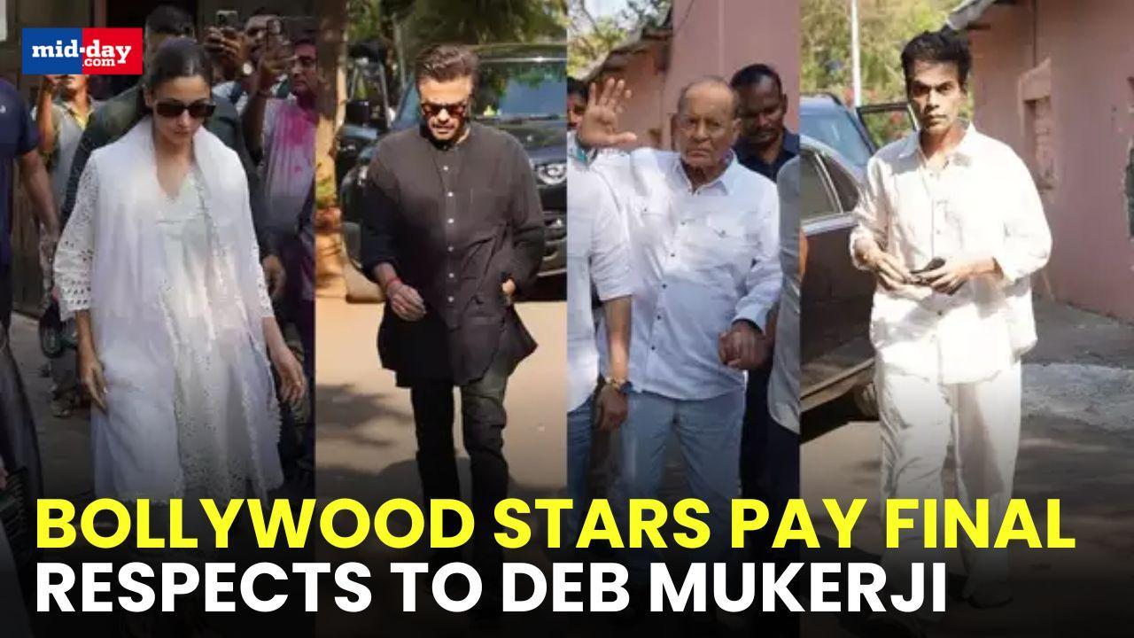 Ranbir, Alia, Kajol, Jaya Bachchan pay last respects to Deb Mukerji